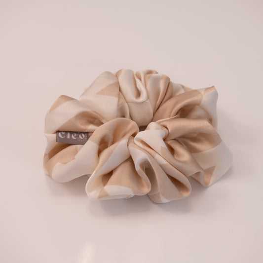 Chouchou surdimensionné - Crème + Beige