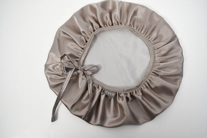 Bonnet de nuit en satin - Réversible